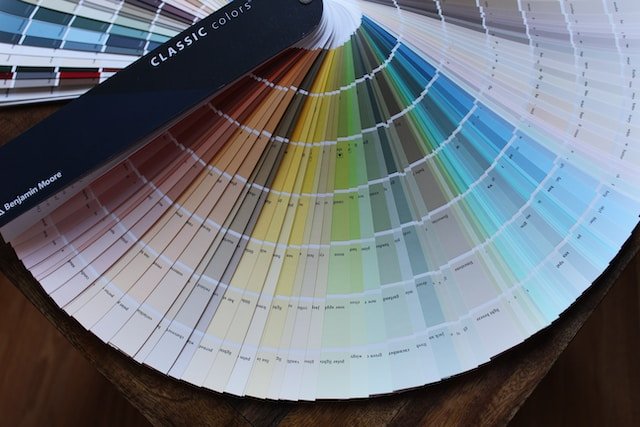 Paint color swatches from a color consultation